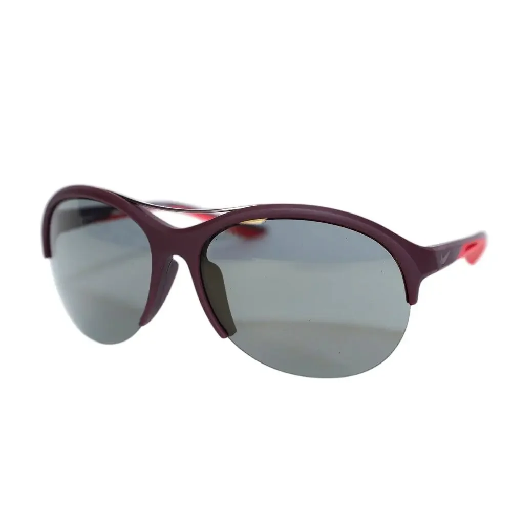 Nike Flex Momentum Semi-Rim Sunglasses - Matte Night Maroon/Gunmetal Flash - NWT